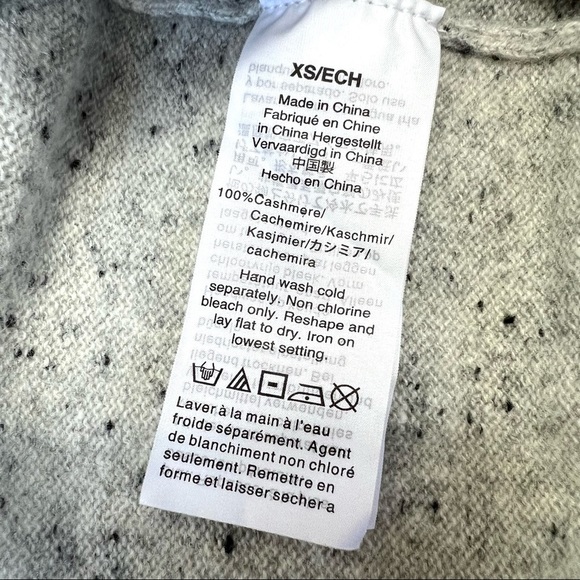 NWT Madewell Cashmere Sweatshirt Sweater in Donegal Dot Size XS - Picture 8 of 10